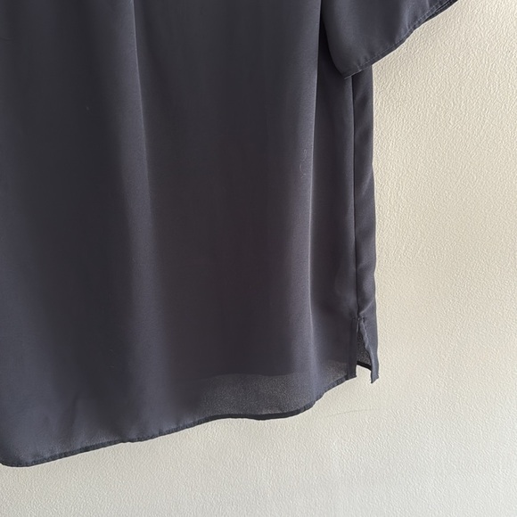 Ann Taylor Navy Flowy Top - Picture 3 of 5